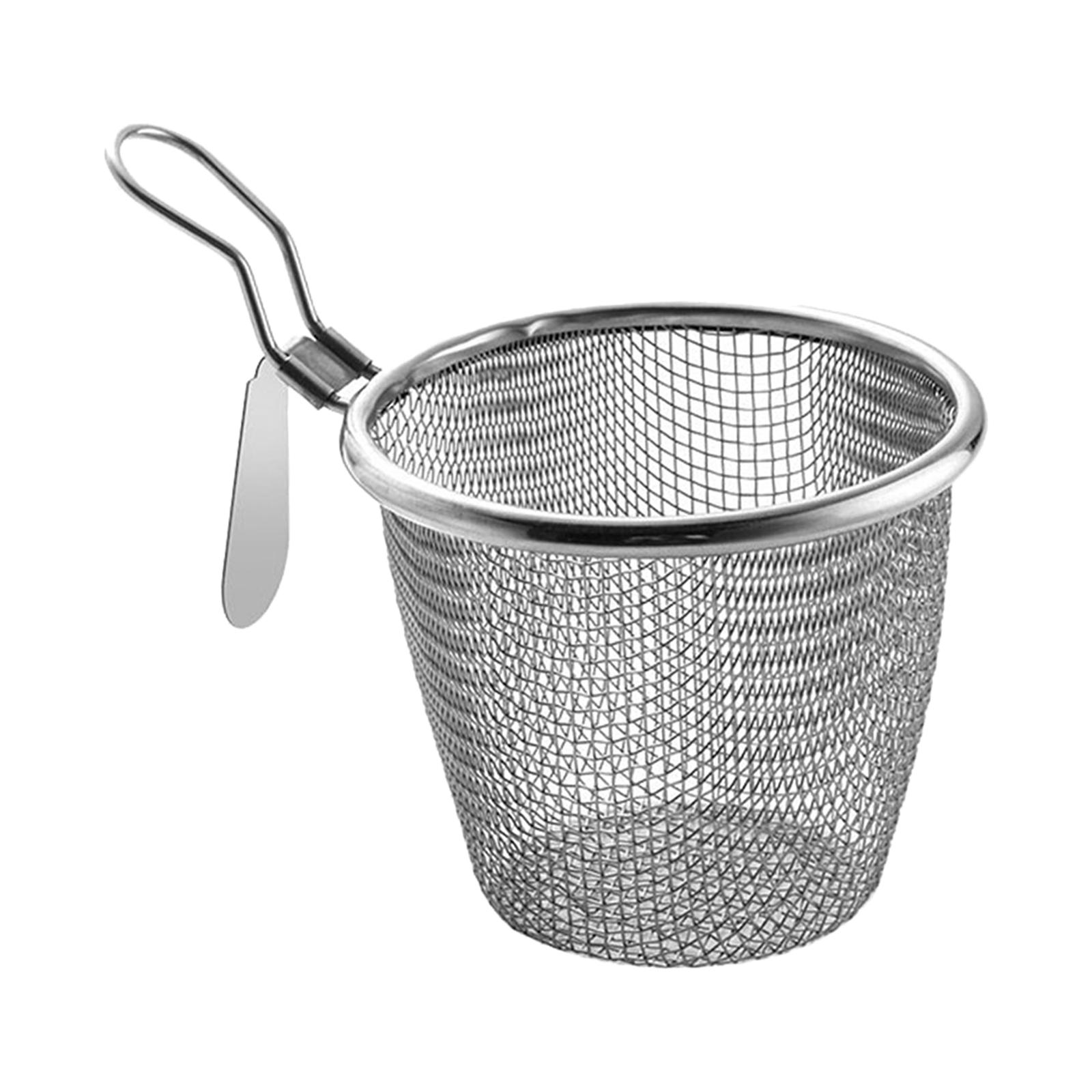 Camping Cooking Noodles - Paslanmaz Çelik Hasır Süzgeç Saplı Elek