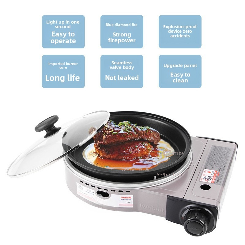 Camping Cooking Gas Stove - Taşınabilir Rüzgar Geçirmez Gaz Sobası Bütan