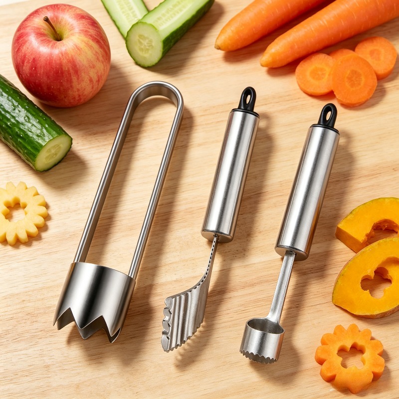 Camping Cooking Full Set - 3 adet Paslanmaz Çelik Jalapeno Biber