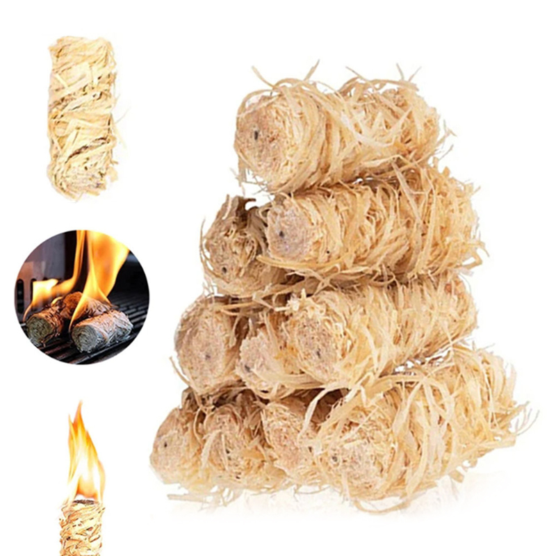 Charcoal Chimney Starter - 30/60/100/120 adet doğal ateş başlatıcı balmumu