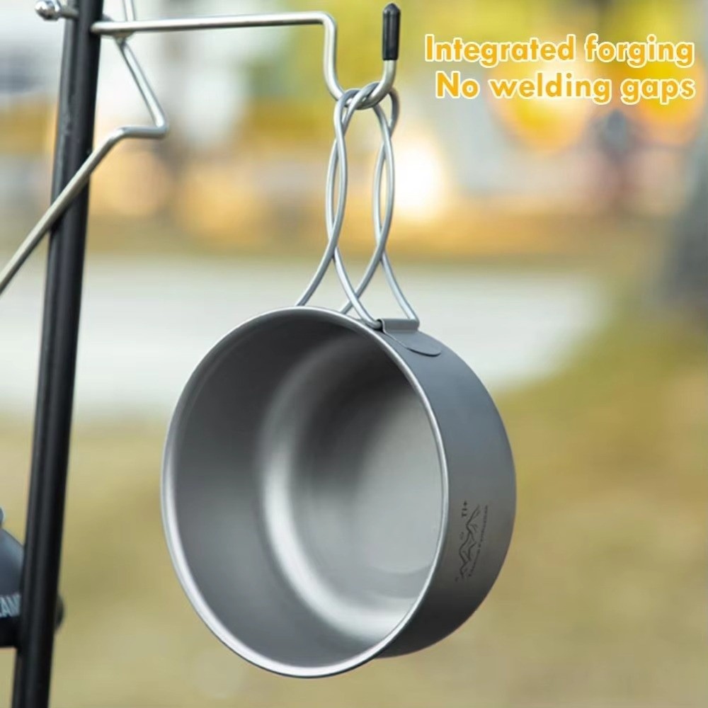 Camping Cooking Noodles - Taşınabilir Ultra Hafif Kamp Tenceresi Titanyum