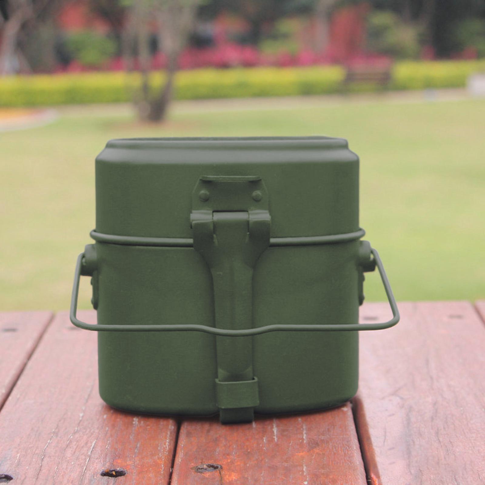 Camping Cooking Kit Box - Açık Hava Pişirme Tencere Seti Alüminyum