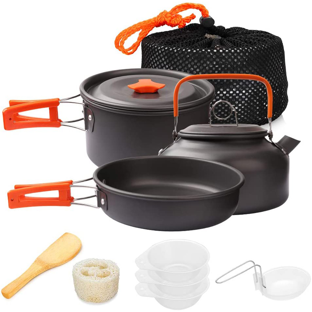 Camping Cooking Pack - 1 adet/1 takım Kamp Tencere Seti