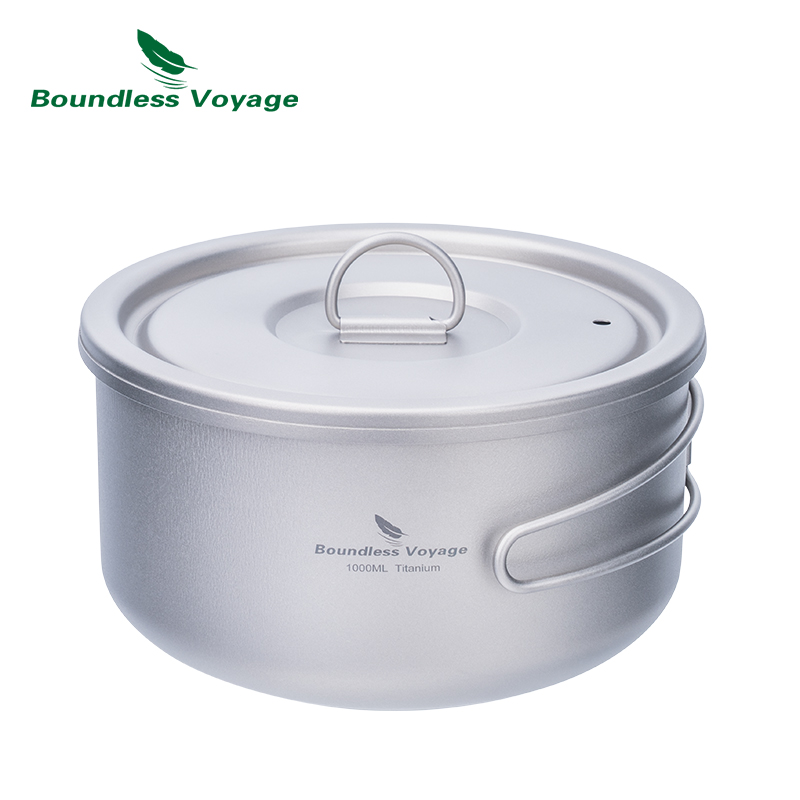 Camping Cooking Handle - Sınırsız Voyage Titanyum Kapaklı Kamp Pot