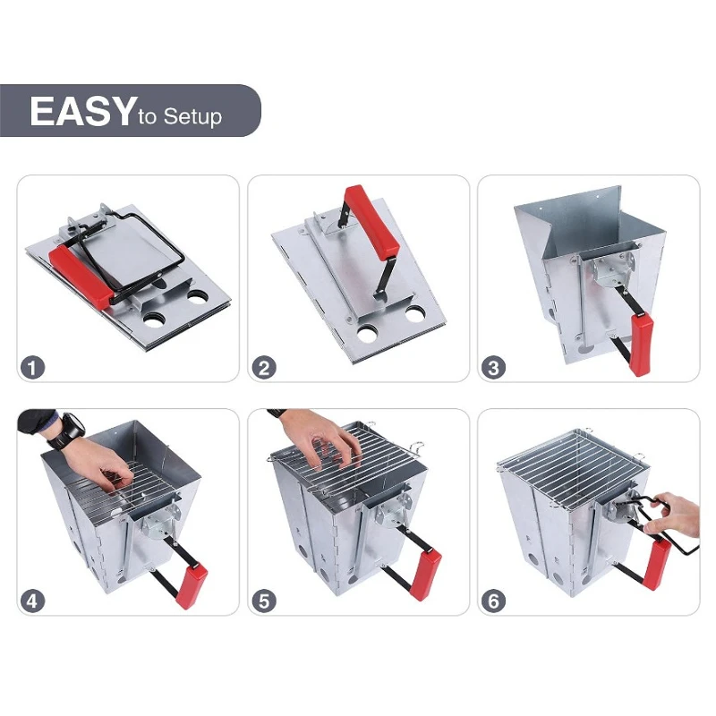 1 adet katlanabilir kamp ızgar - Charcoal Chimney Starter incelemesi ve fiyatı