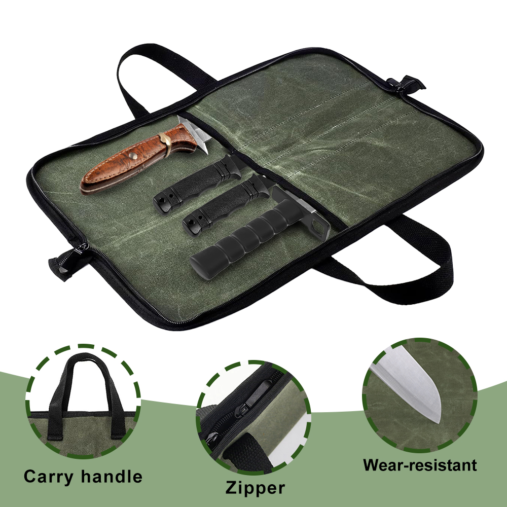 Cilalı Kanvas Bıçak Çantası Ço - Camping Cooking Knife incelemesi ve fiyatı