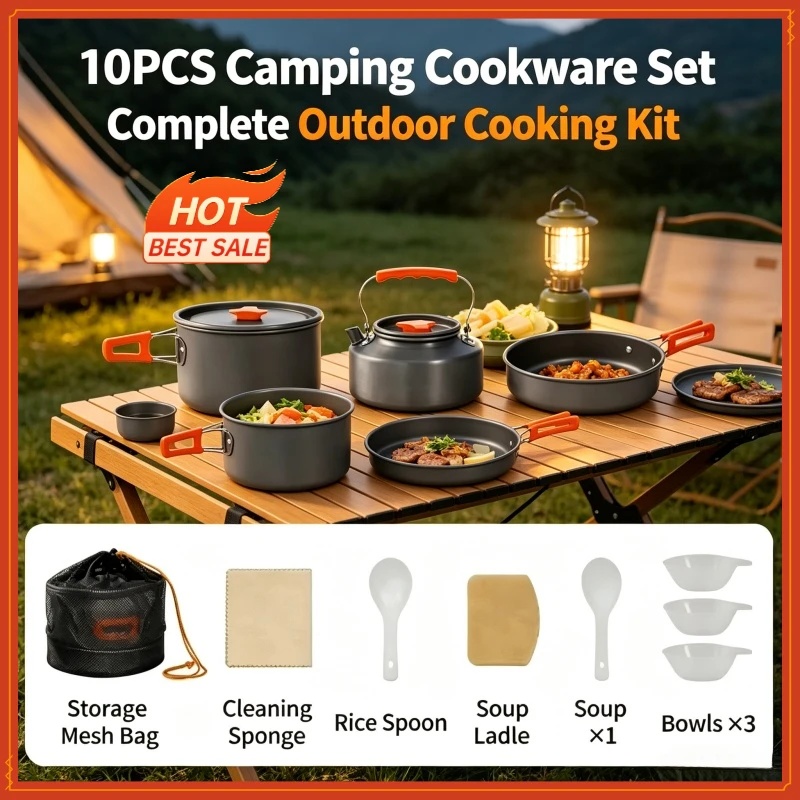 10 Parça Ultra Hafif Alüminyum - Camping Cooking Full Set incelemesi ve fiyatı
