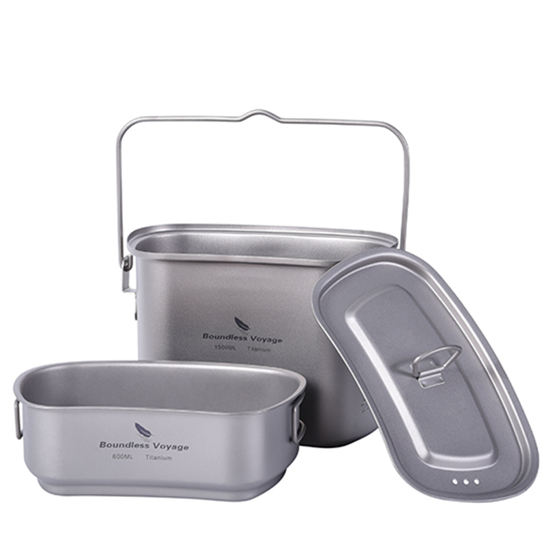 1.5L açık askeri kantin kamp y - Camping Cooking Kit Box incelemesi ve fiyatı