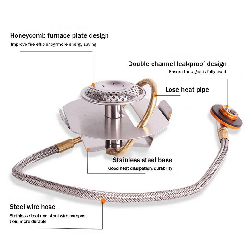 Açık kamp gaz sobası 3200W pas - Camping Cooking Gas Stove incelemesi ve fiyatı