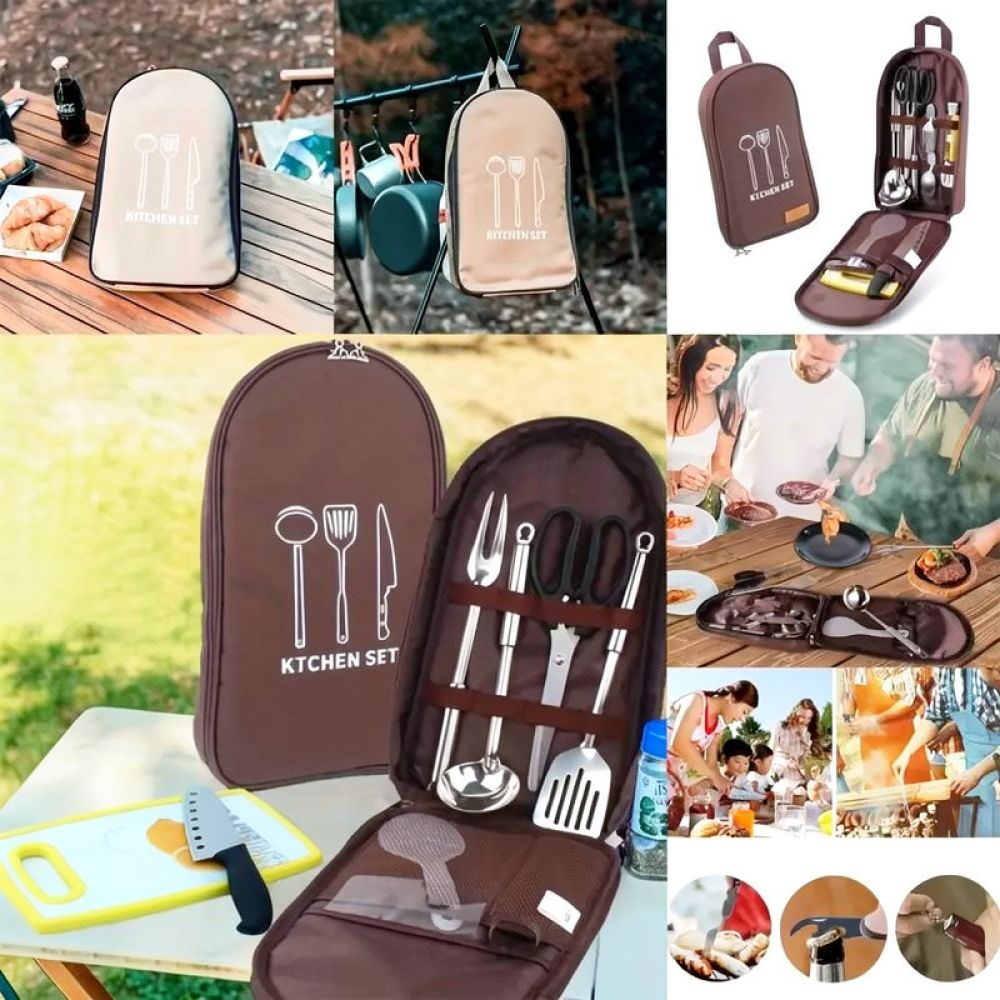 Voslu Kanvas Şef Rulosu, Dış M - Camping Cooking Utensil Roll incelemesi ve fiyatı