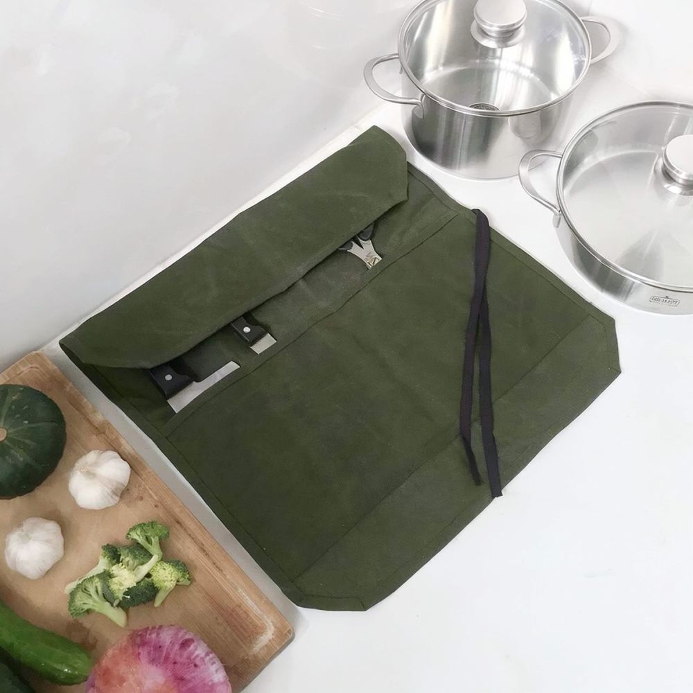 Voslu Kanvas Şef Rulosu, Dış M - Camping Cooking Utensil Roll incelemesi ve fiyatı