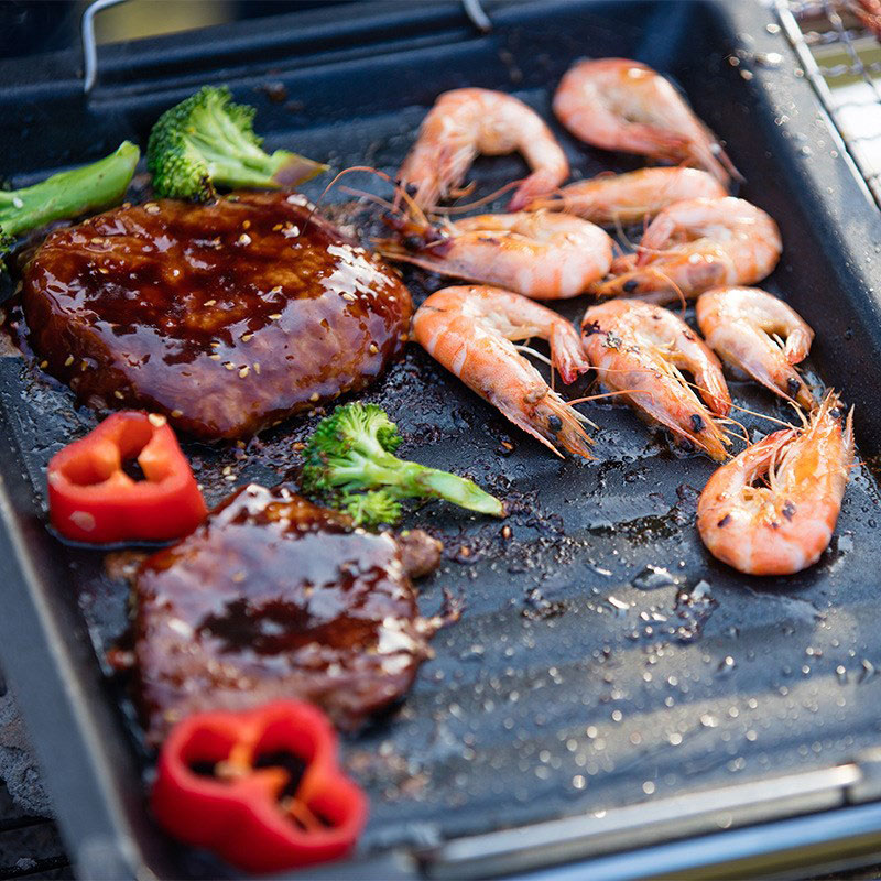 Açık havada kalın kare ızgara  - Camping Cooking Handle incelemesi ve fiyatı