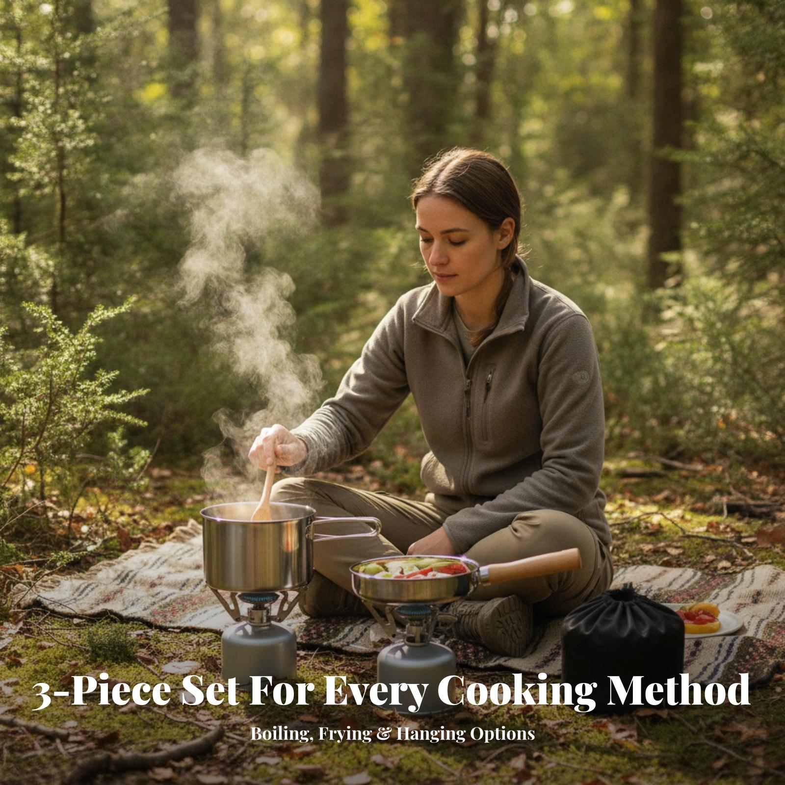 Dış Mekan Kullanımı İçin 304 P - Camping Cooking Set With Bag incelemesi ve fiyatı