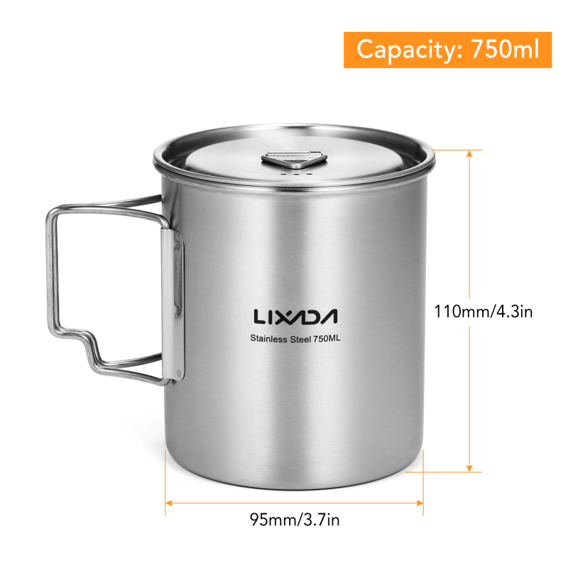Lixada 750ml fincan açık pasla - Camping Cooking Set With Bag incelemesi ve fiyatı
