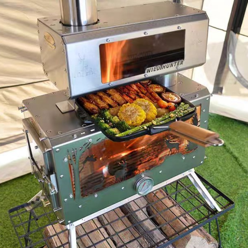 Kamp Odun Sobası 2 Taraflı Ate - Camping With Cooking incelemesi ve fiyatı