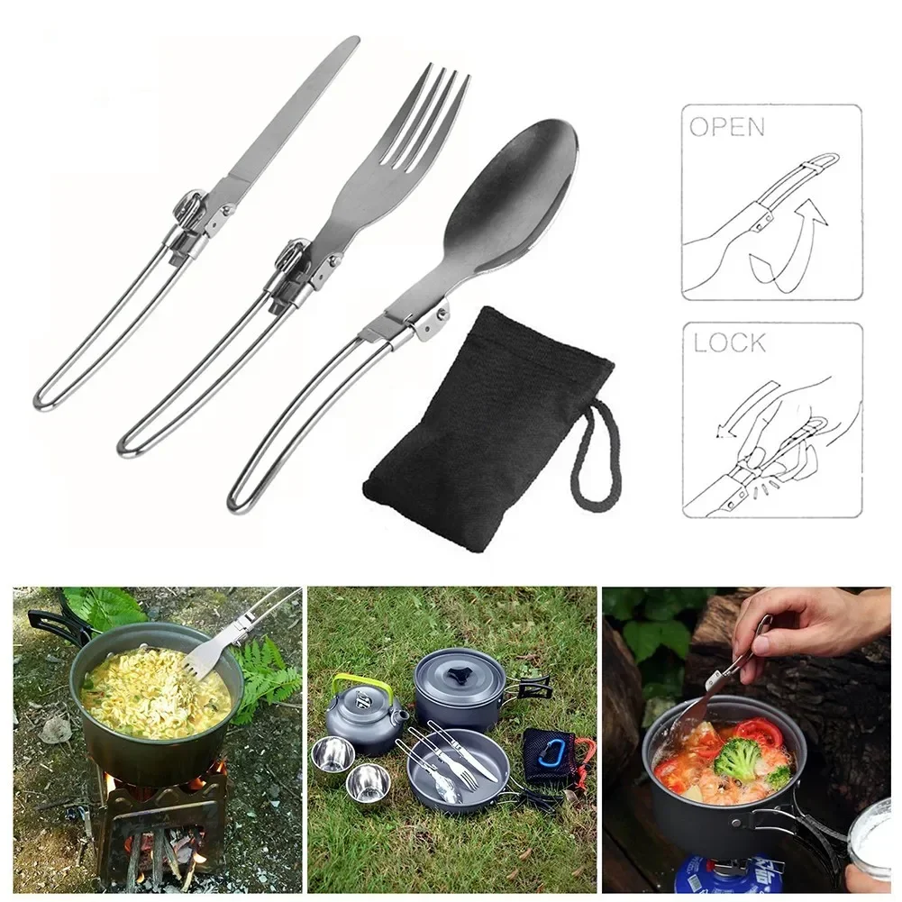1 takım açık kamp piknik pişir - Camping Cooking Set With Bag incelemesi ve fiyatı