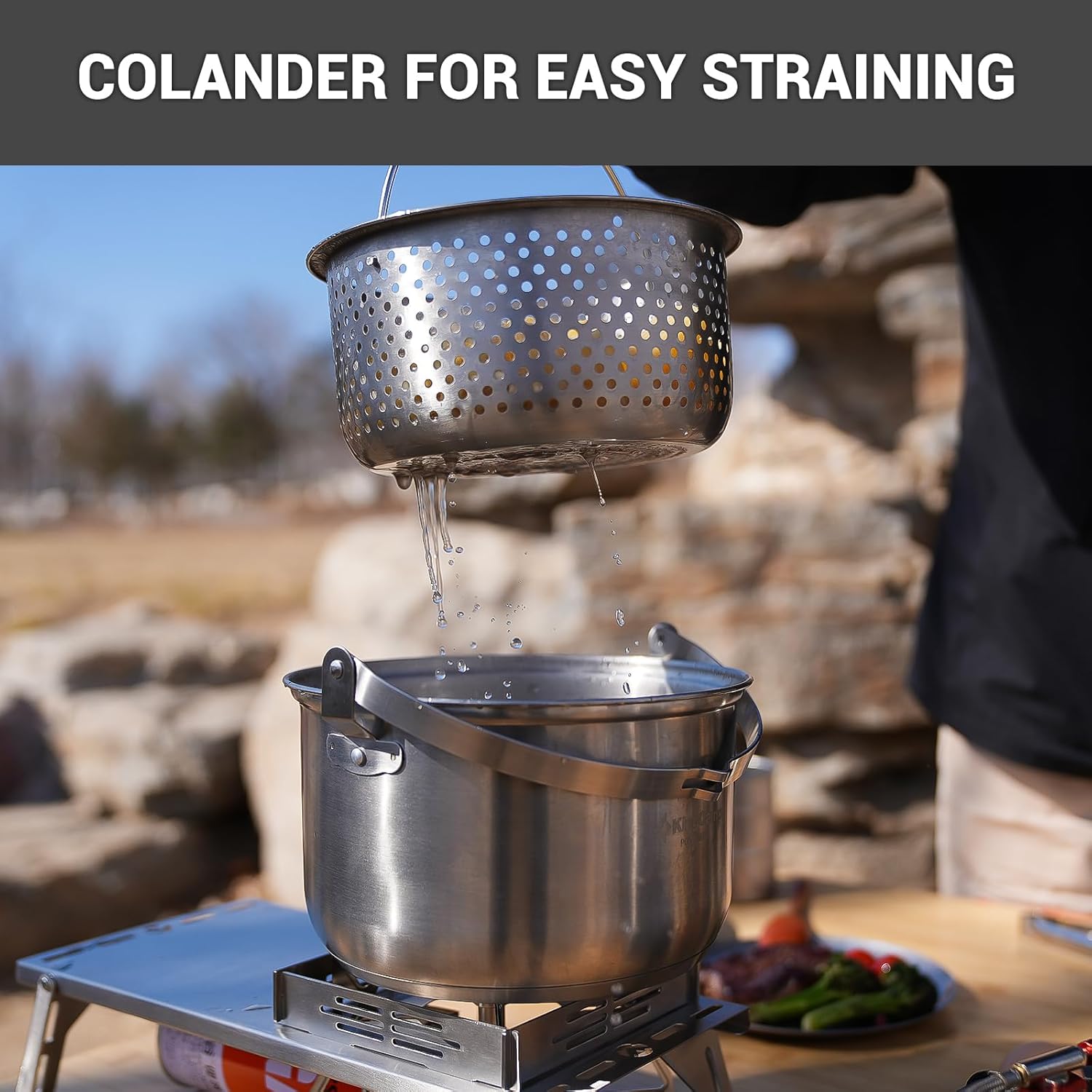 304 Paslanmaz Çelik Kamp Yemek - Camping Cooking Set With Bag incelemesi ve fiyatı
