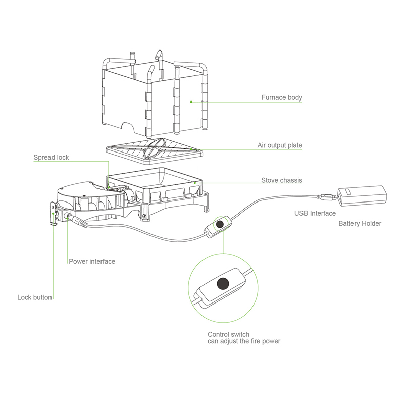 6000W açık odun sobası katlana - Charcoal Chimney Starter incelemesi ve fiyatı