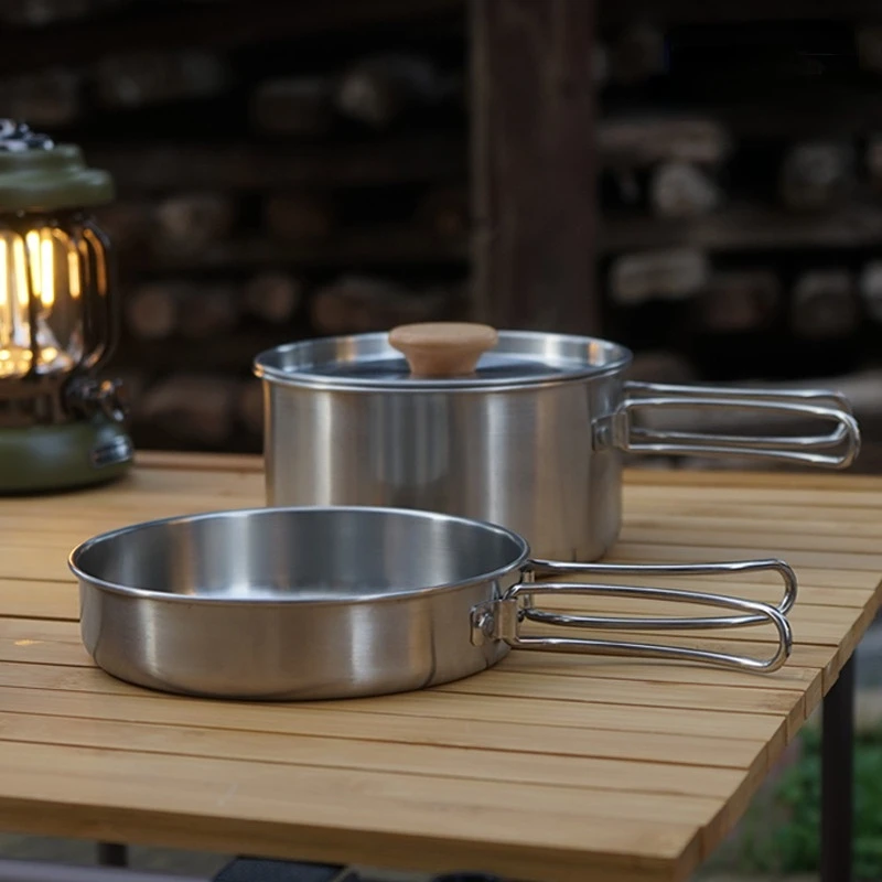 Açık Katlanır TENCERE SETİ Pas - Camping Cooking Kit Box incelemesi ve fiyatı