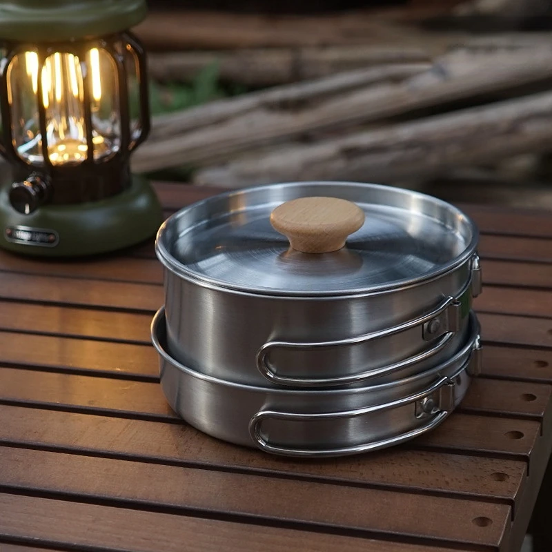 Açık Katlanır TENCERE SETİ Pas - Camping Cooking Kit Box incelemesi ve fiyatı
